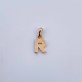 Pendant Letter R 0.55gr / 1.4cm / Smooth 18K Yellow Gold $