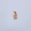 Dije Letra S 0.6gr / 1.4cm / Liso Oro Amarillo 18K $