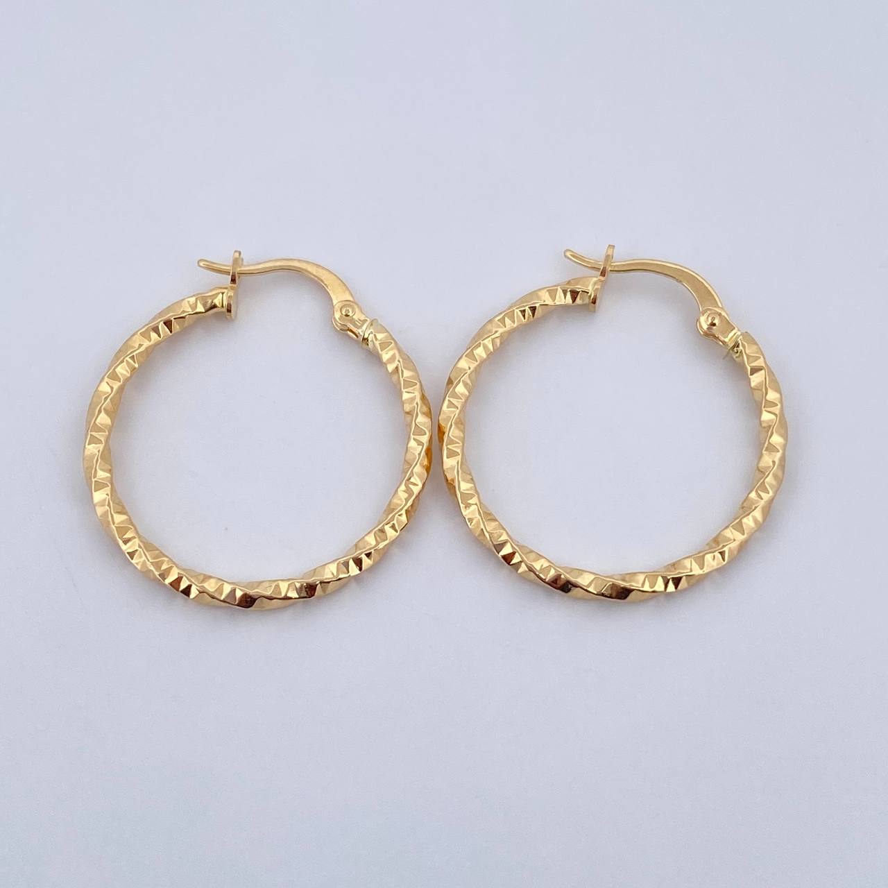 Candongas Majo 1.8gr / 3.2cm / Diamantadas Oro Amarillo 18K &