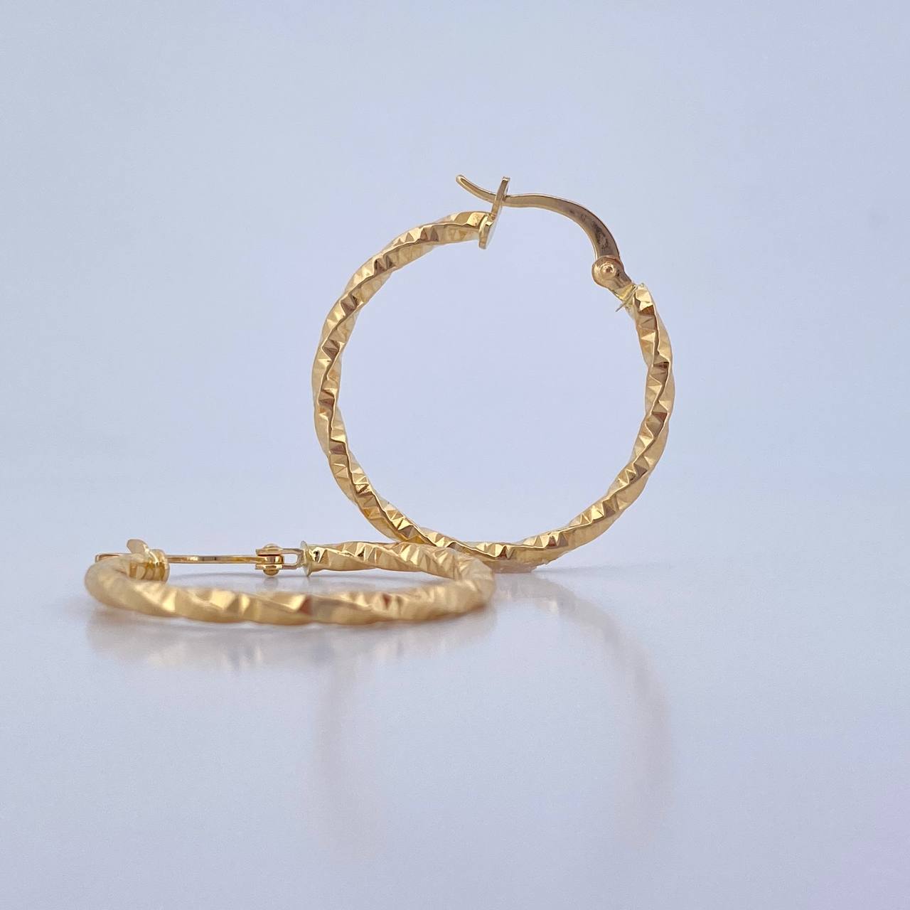 Candongas Majo 1.8gr / 3.2cm / Diamantadas Oro Amarillo 18K &