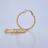 Candongas Majo 1.8gr / 3.2cm / Diamantadas Oro Amarillo 18K &