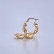 Hoop Earrings Pupi 2.75gr / 2.1cm / 18K Yellow Gold Spiral $