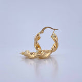Hoop Earrings Pupi 2.75gr / 2.1cm / 18K Yellow Gold Spiral $