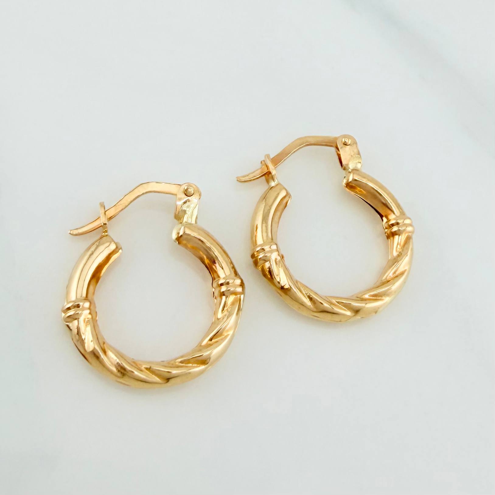 Candongas Raquel 1.45 g / 3/4 in Oro Amarillo 18K