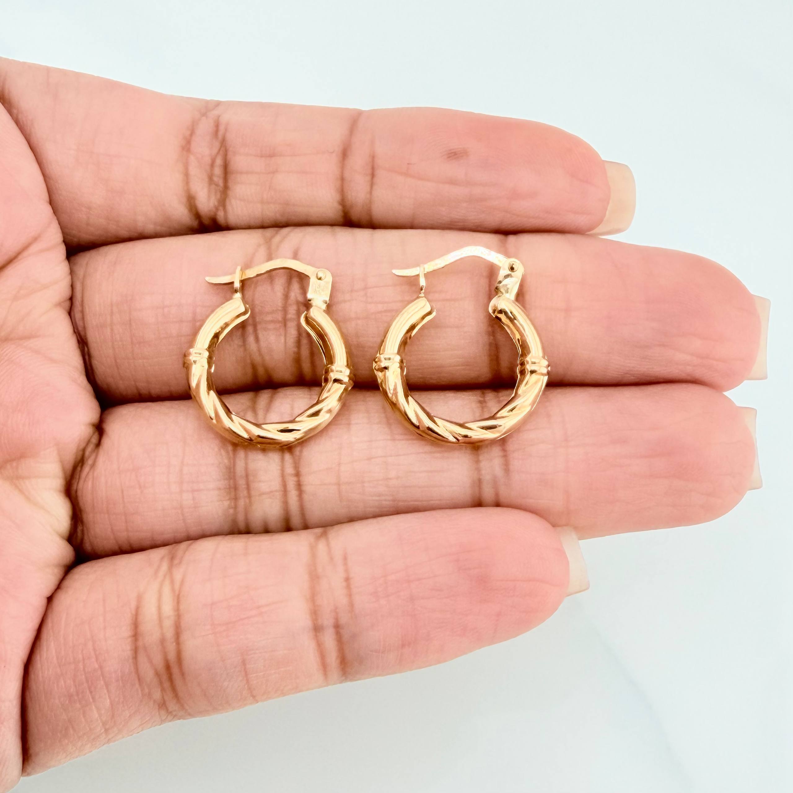 Candongas Raquel 1.45 g / 3/4 in Oro Amarillo 18K