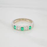 Anillo Churumbela Esmeralda 24 Pts 1.7 g / T5 1/2 Plata 925