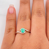 Anillo Solitario Esmeralda 41Pts 2.05 g / T6 1/2 Plata 925