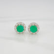 Topos Halo Esmeralda 1.20 Qts 2.35 g / in / 9.03 mm Plata 925