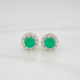 Topos Halo Esmeralda 1.20 Qts 2.35 g / in / 9.03 mm Plata 925