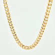Cadena Cubana 14.1gr / 23 1/2 in / 7.25mm Oro Amarillo +1 18K *
