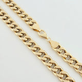 Cadena Cubana 14.1gr / 23 1/2 in / 7.25mm Oro Amarillo +1 18K *
