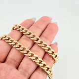 Cadena Cubana 14.1gr / 23 1/2 in / 7.25mm Oro Amarillo +1 18K *