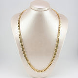 Cadena Cubana 14.1gr / 23 1/2 in / 7.25mm Oro Amarillo +1 18K *