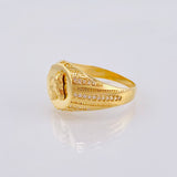 Anillo Sello Caballo 4.8gr / T9 1/2 / Oro Amarillo 18K *
