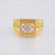 Mesh Signet Ring 5.05gr / T10 3/4 / 18K Three Golds *