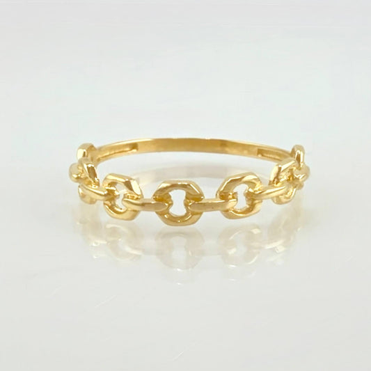 Anillo Aro Seguido 1.5 g / T8 1/4 Oro Amarillo 18K