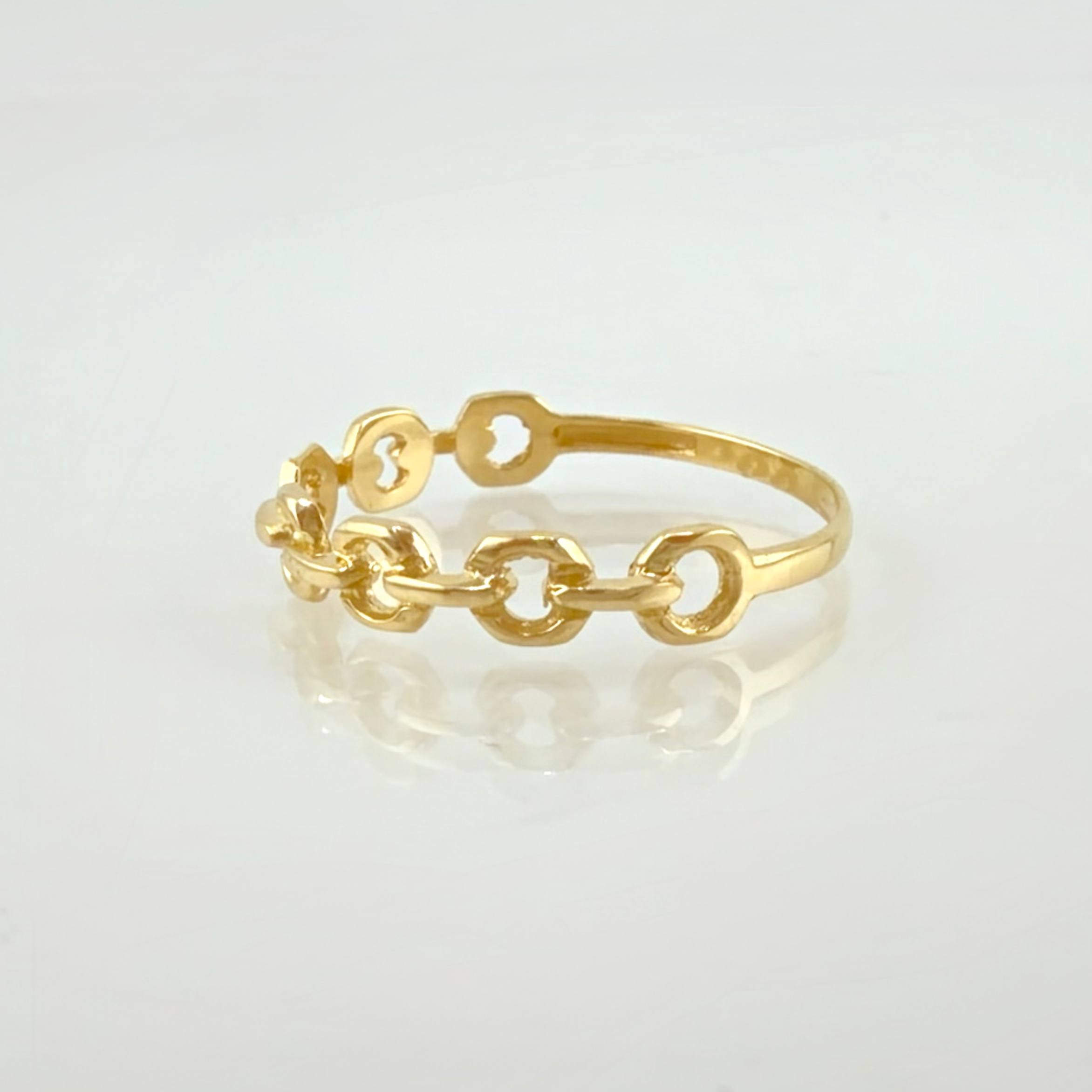 Anillo Aro Seguido 1.35gr / T6 3/4 / Oro Amarillo 18K *