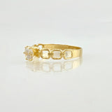 Solitaire Classic Link Ring 1.6gr / T7 1/4 / 18K Yellow Gold *