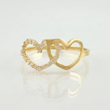 Anillo Silueta Corazon 1.3gr / T8 / Oro Amarillo 18K ©