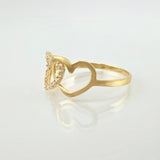 Anillo Silueta Corazon 1.3gr / T8 / Oro Amarillo 18K ©