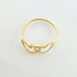 Anillo Silueta Corazon 1.3gr / T8 / Oro Amarillo 18K ©