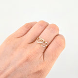 Anillo Silueta Corazon 1.3gr / T8 / Oro Amarillo 18K ©