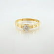 Solitaire Hearts Ring 1.6gr / T6 1/4 / 18K Yellow Gold *