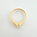 Solitaire Hearts Ring 1.6gr / T6 1/4 / 18K Yellow Gold *