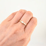 Solitaire Hearts Ring 1.6gr / T6 1/4 / 18K Yellow Gold *