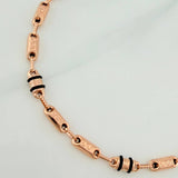 Pulso Rustico Barril Tribal 5.1gr / 8 1/4 in / 4.3mm Oro Rosa 18K %