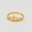 Anillo Corona Espigas 1.65gr / T7 / Oro Amarillo 18K *