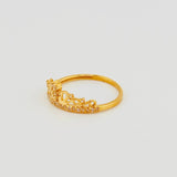 Anillo Corona Espigas 1.65gr / T7 / Oro Amarillo 18K *