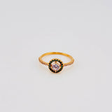 Anillo Halo Circular 1.95gr / T6 3/4 / Oro Amarillo 18K *