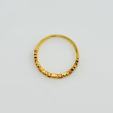 Anillo Linea Corazones 1.7gr / T7 1/4 / Oro Amarillo 18K *