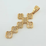 Dije Cruz Trebol 6.25gr / 2 in / Oro Amarillo 18K