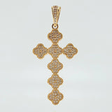 Dije Cruz Trebol 6.25gr / 2 in / Oro Amarillo 18K