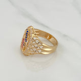 Anillo Virgen Guadalupe 5.5gr / T9 1/2 / Oro Amarillo 18K $