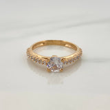 Anillo Solitario Churumbela 2.55gr / T6 3/4 / Oro Amarillo 18K %