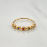 Churumbela Squares Ring 1.75gr / T7 1/2 / Yellow Gold 18K %
