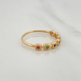 Churumbela Squares Ring 1.75gr / T7 1/2 / Yellow Gold 18K %