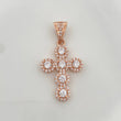 Dije Cruz Tupida 2.45gr / 1 1/4 in / Oro Rosa 18K %