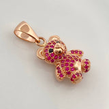 Dije Oso 3.4gr / 1 in / Oro Rosa 18K %