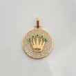 Crown Pendant 3.85gr / 1 1/4 in / Yellow Gold 18K %