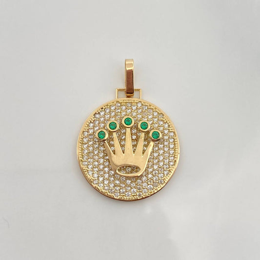 Dije Corona 3.85gr / 1 1/4 in / Oro Amarillo 18K %