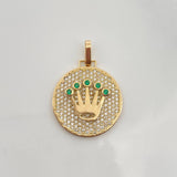 Crown Pendant 3.85gr / 1 1/4 in / Yellow Gold 18K %