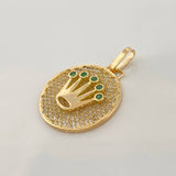 Crown Pendant 3.85gr / 1 1/4 in / Yellow Gold 18K %