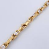Clik Screw Chain 19gr / 24.0in / Two Tone Yellow White 18K +4$