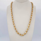 Clik Screw Chain 19gr / 24.0in / Two Tone Yellow White 18K +4$