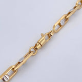 Cadena Clik Tornillos 16.15gr / 60cm / Dos Oros Amarillo Blanco +4 18K $