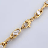 Cadena Clik Tornillos 25.2gr / 60.7cm / Dos Oros Amarillo Blanco +4 18K $
